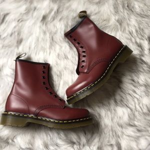 New Dr. Martens 1460 Burgundy Boots!